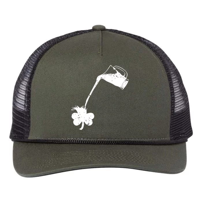 Beer St Patricks Day Holiday Retro Rope Trucker Hat Cap