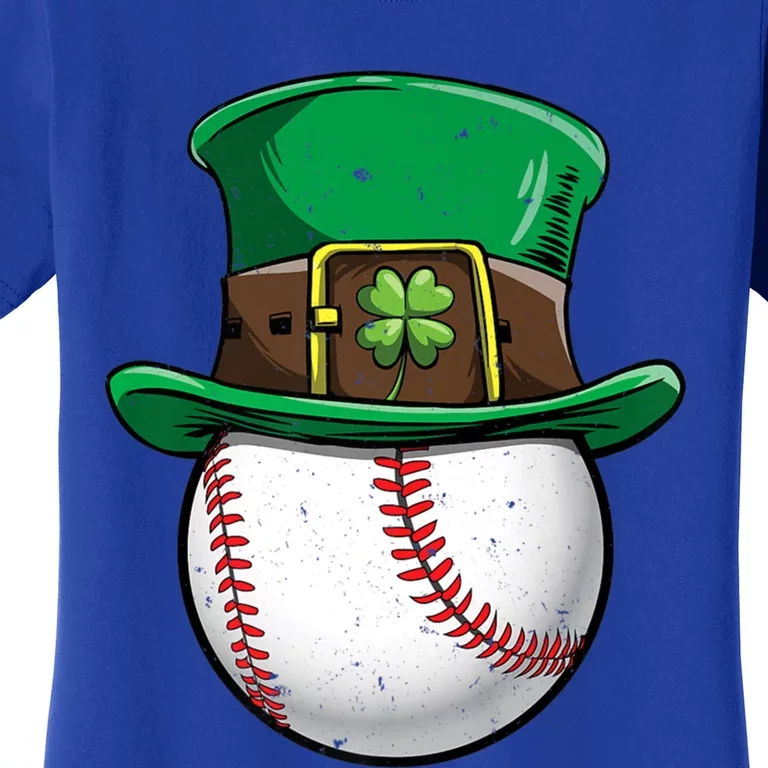 Baseball St Patricks Day Ball Leprechaun Catcher Gift Women's T-Shirt