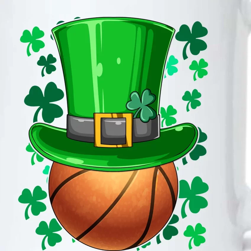 Basketball St Patrick's Day Irish Basketball Leprechaun Hat Gift Black Color Changing Mug