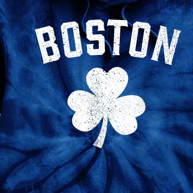 Boston, St Patrick's Day Patty's Day Shamrock Tee Tie Dye Hoodie