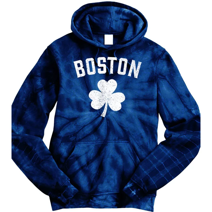 Boston, St Patrick's Day Patty's Day Shamrock Tee Tie Dye Hoodie