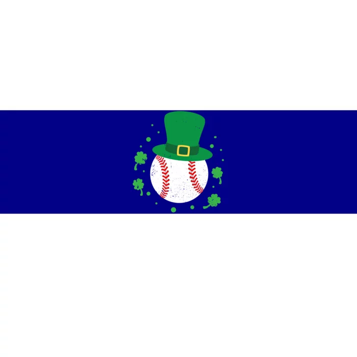 Baseball St Patricks Day Shamrock Gift Bumper Sticker