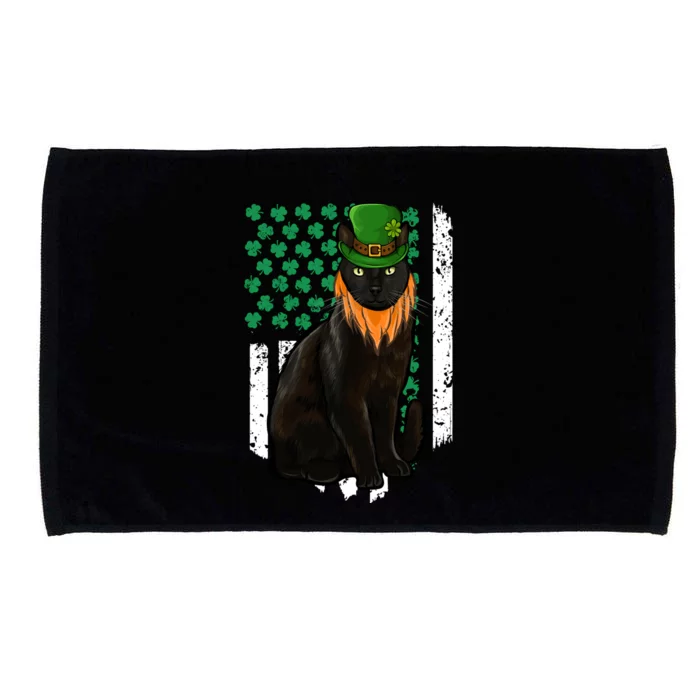 Bombay St Patricks Day Irish American Flag Gift Microfiber Hand Towel