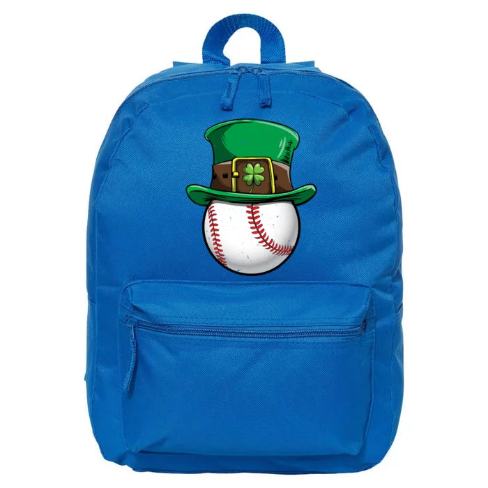 Baseball St Patricks Day Ball Leprechaun Catcher Cool Gift 16 in Basic Backpack