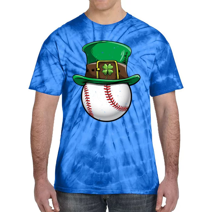 Baseball St Patricks Day Ball Leprechaun Catcher Cool Gift Tie-Dye T-Shirt