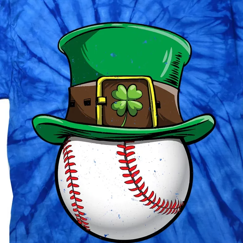 Baseball St Patricks Day Ball Leprechaun Catcher Cool Gift Tie-Dye T-Shirt