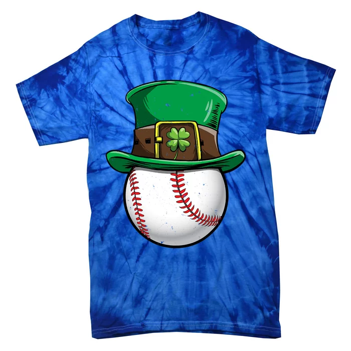 Baseball St Patricks Day Ball Leprechaun Catcher Cool Gift Tie-Dye T-Shirt