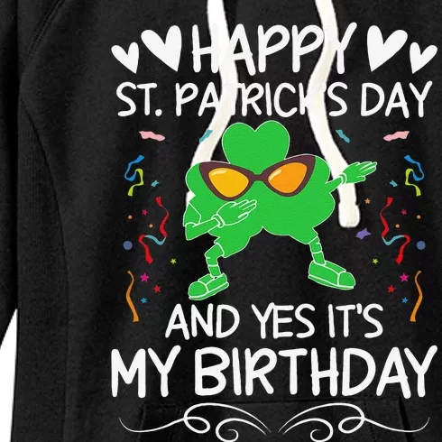 Birthday Saint Patrick's Day Lucky Shamrock Clover Women's Fleece Hoodie