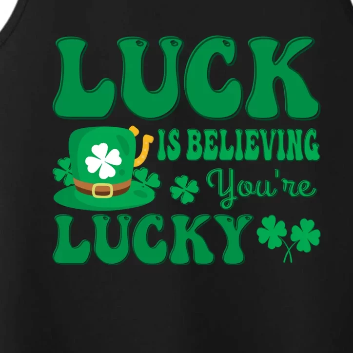 Believing St Patricks Day Cute Gift Performance Tank