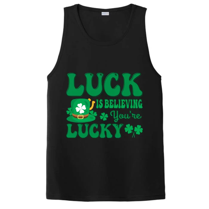 Believing St Patricks Day Cute Gift Performance Tank