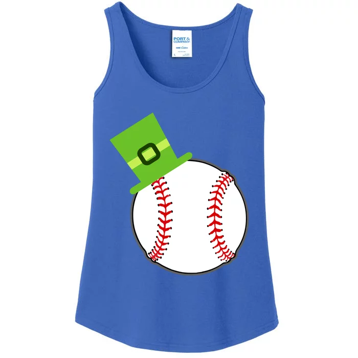 Baseball St Patricks Day Sports Green Leprechaun Hat Gift Ladies Essential Tank