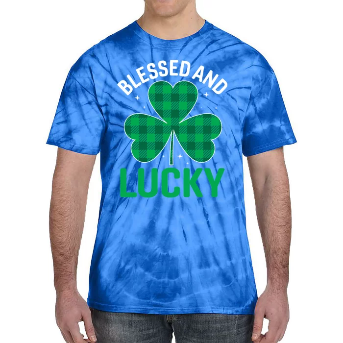 Blessed St Patricks Day Gift Tie-Dye T-Shirt