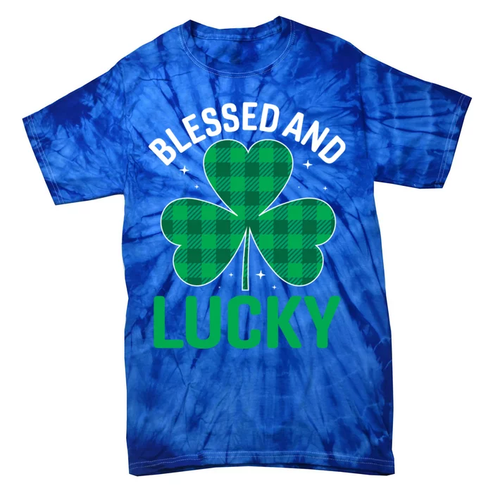 Blessed St Patricks Day Gift Tie-Dye T-Shirt