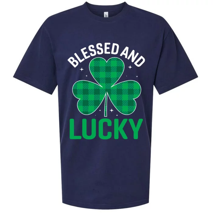 Blessed St Patricks Day Gift Sueded Cloud Jersey T-Shirt