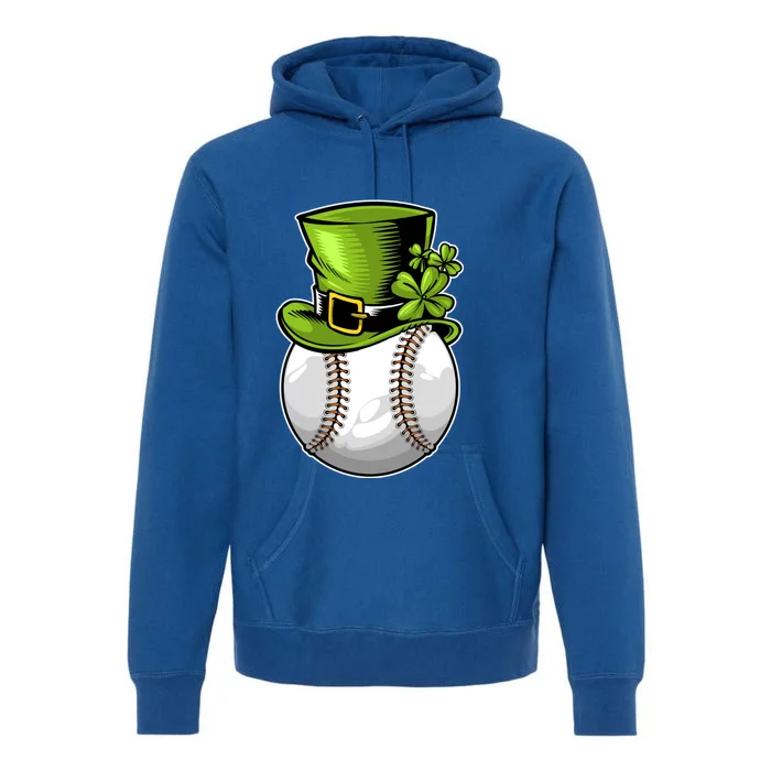 Baseball St Patricks Day Lucky Ball Leprechaun Catcher Gift Premium Hoodie