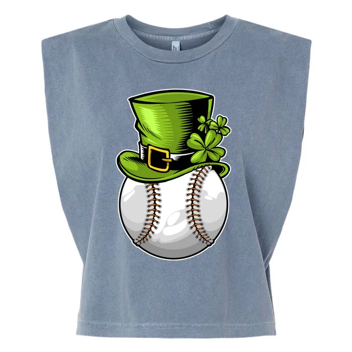 Baseball St Patricks Day Lucky Ball Leprechaun Catcher Gift Garment-Dyed Women's Muscle Tee