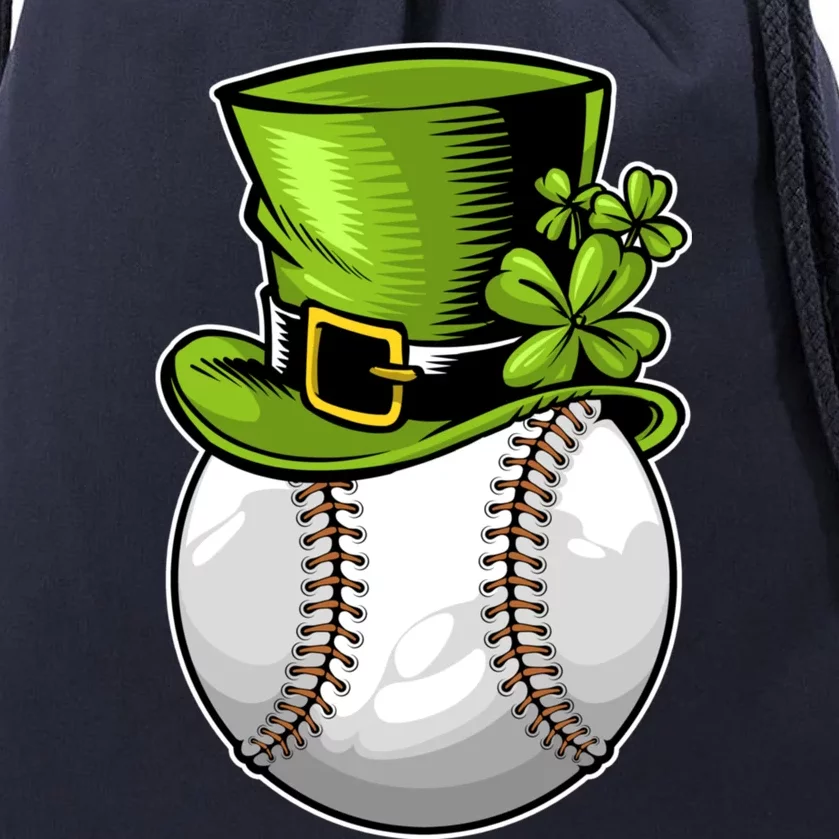 Baseball St Patricks Day Lucky Ball Leprechaun Catcher Gift Drawstring Bag