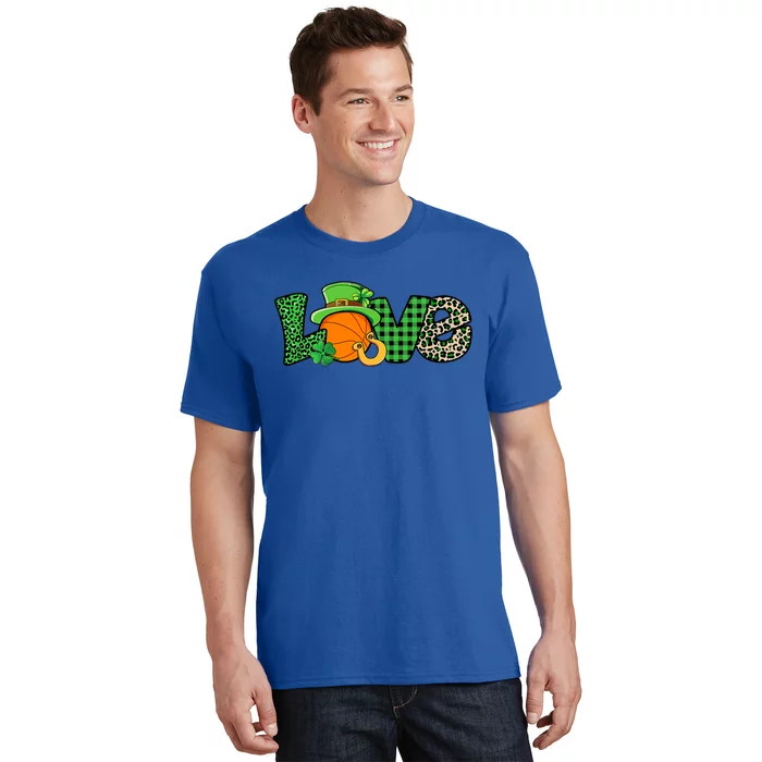 Basketball St Patricks Day Funny Gift T-Shirt