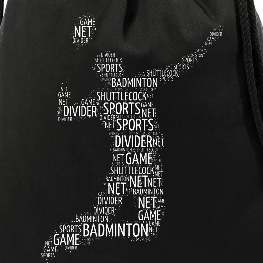 Badminton Shuttlecock Player Drawstring Bag