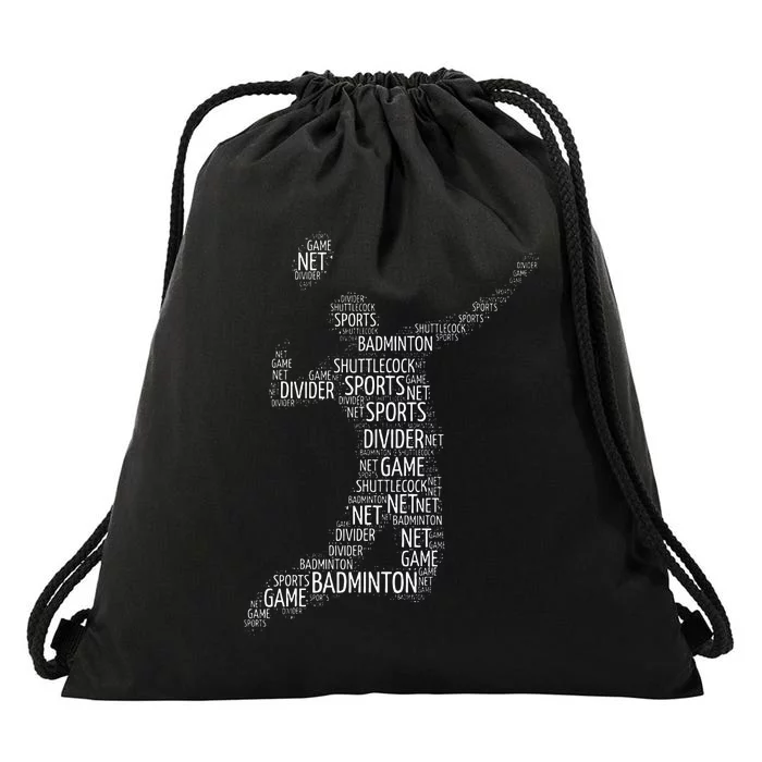 Badminton Shuttlecock Player Drawstring Bag