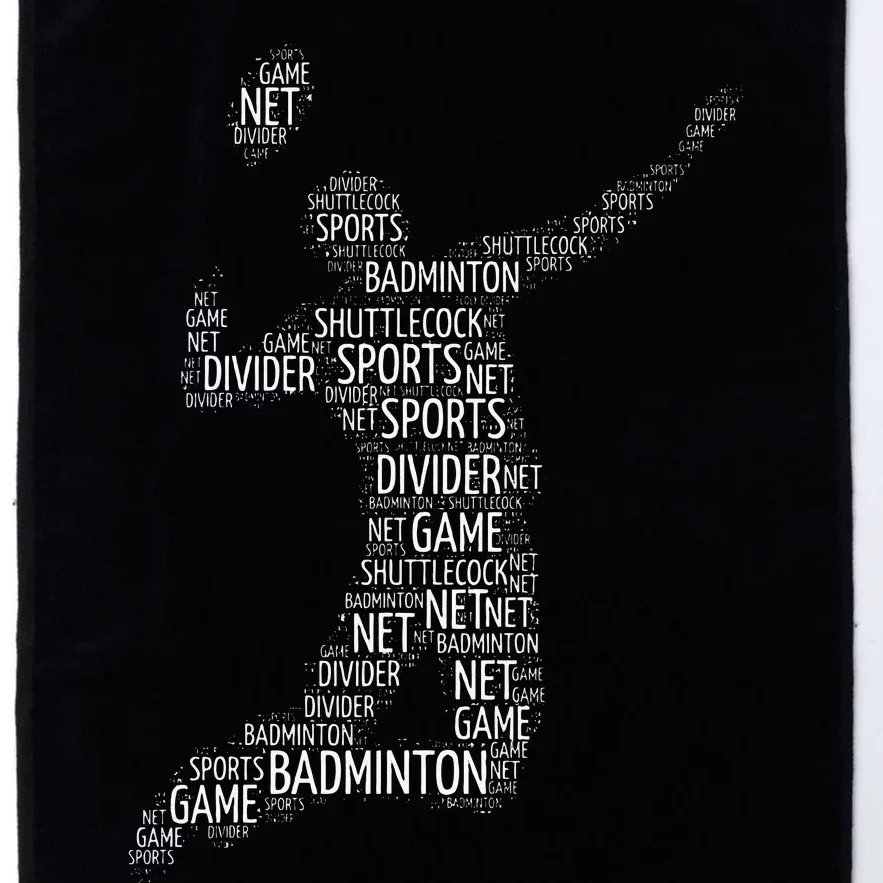 Badminton Shuttlecock Player Platinum Collection Golf Towel