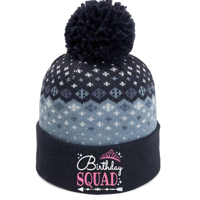 Birthday Squad Party Bday Queen Cute The Baniff Cuffed Pom Beanie