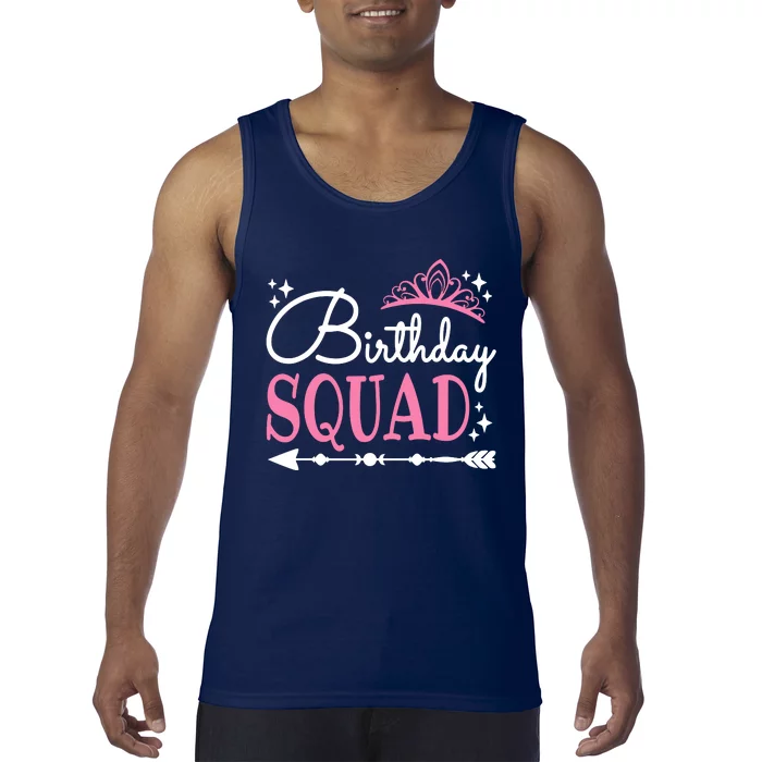 Birthday Squad Party Bday Queen Cute Tank Top