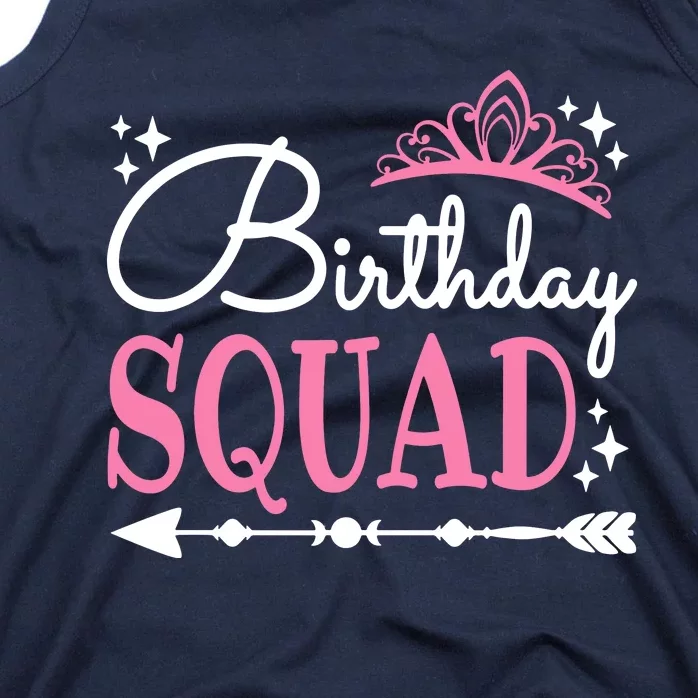 Birthday Squad Party Bday Queen Cute Tank Top