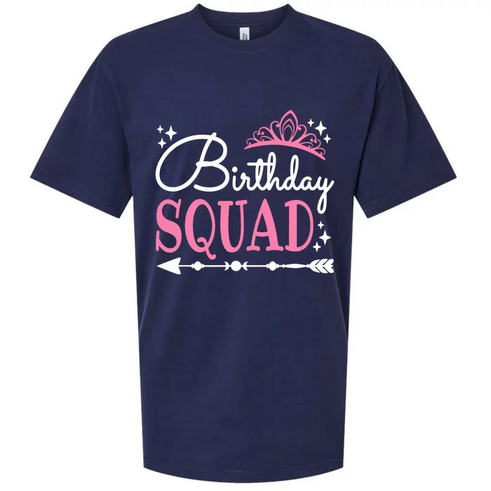 Birthday Squad Party Bday Queen Cute Sueded Cloud Jersey T-Shirt