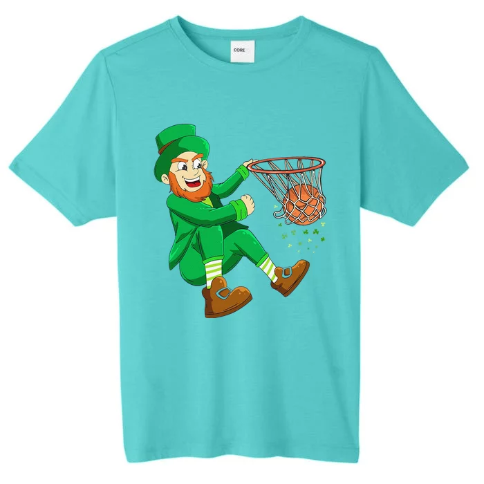 Basketball St Patricks Day Leprechaun ChromaSoft Performance T-Shirt