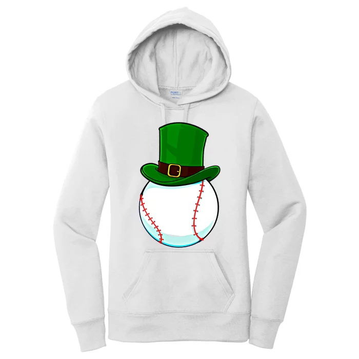 Baseball St Patricks Day Irish Catcher Pitcher Funny Gift Women's Pullover Hoodie