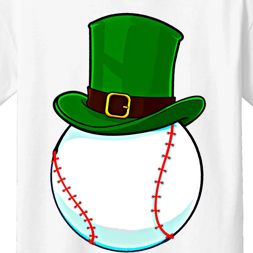 Baseball St Patricks Day Irish Catcher Pitcher Funny Gift Kids T-Shirt