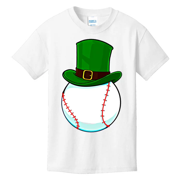 Baseball St Patricks Day Irish Catcher Pitcher Funny Gift Kids T-Shirt