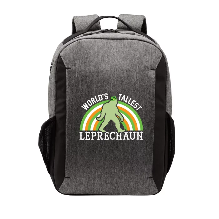 Bigfoot St Patricks Day World's Tallest Leprechaun Meaningful Gift Vector Backpack