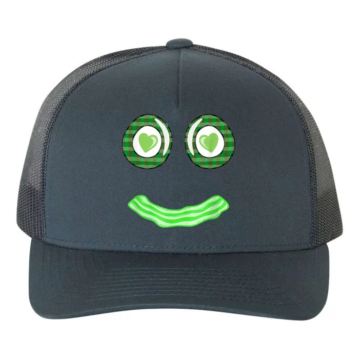 Breakfast St. Patricks Day Funny Green Eggs Smile Face Ham Yupoong Adult 5-Panel Trucker Hat