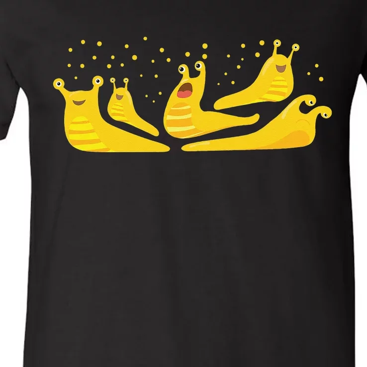 Banana Slug Party– Banana Slug Humor Banana Slug Squad V-Neck T-Shirt