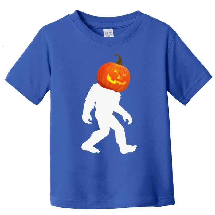 Bigfoot Sasquatch Pumpkin Halloween Costume Toddler T-Shirt