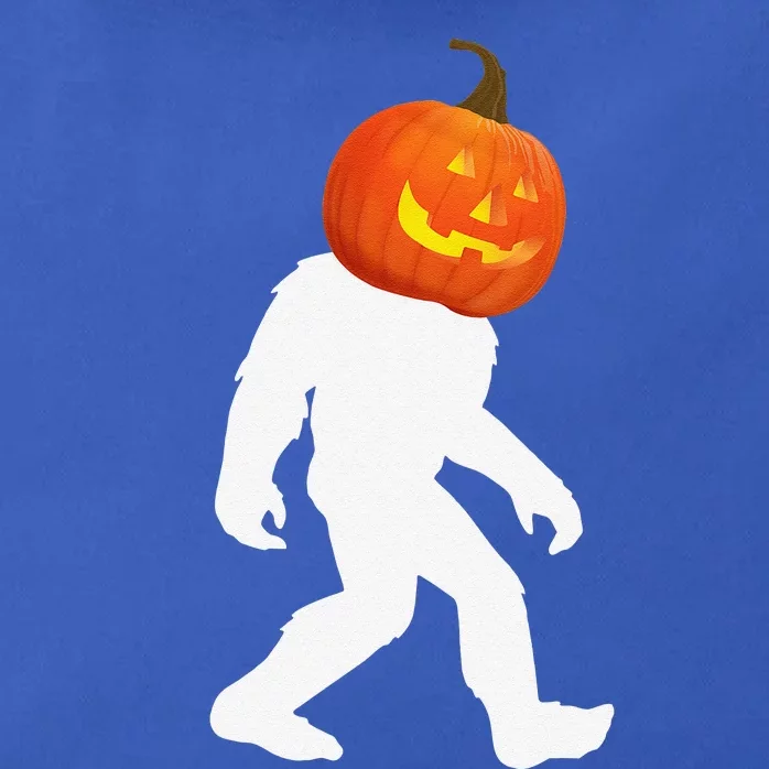 Bigfoot Sasquatch Pumpkin Halloween Costume Zip Tote Bag