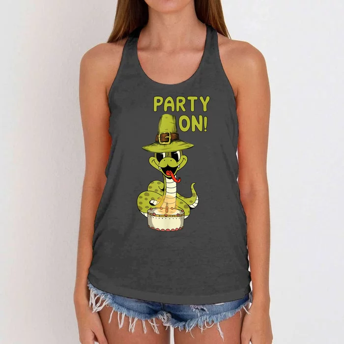 Birthday Snake Quote Women's Knotted Racerback Tank