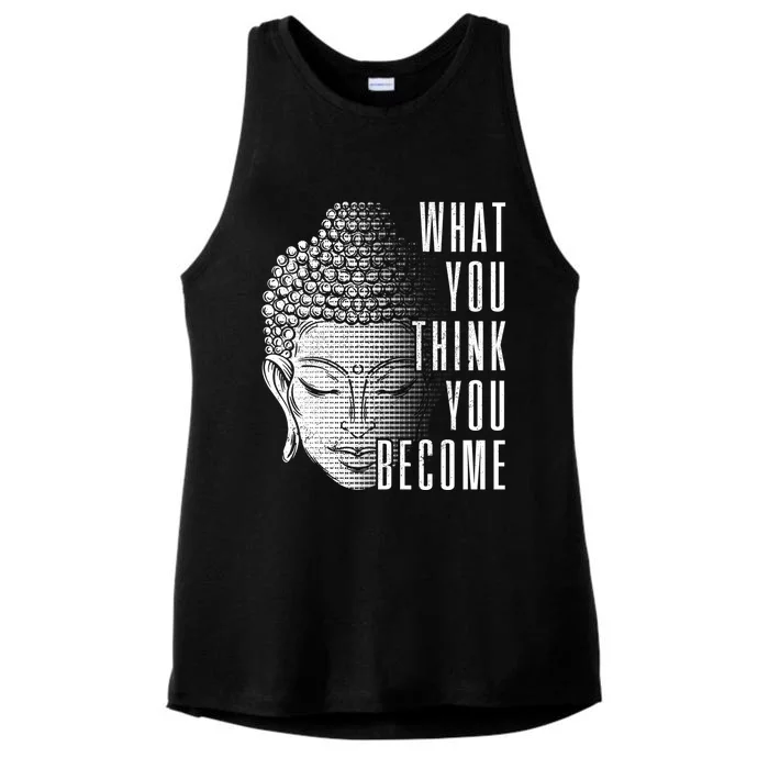 Buddha Spiritual Quote Buddhism Yogi Yoga Gift Ladies Tri-Blend Wicking Tank