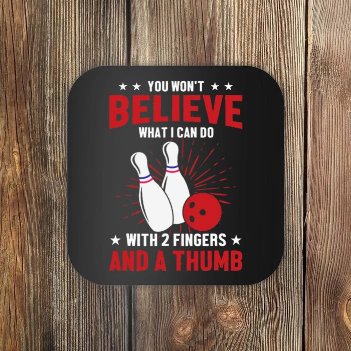 Bowler Sport Quotes Funny Bowling Lover Coaster