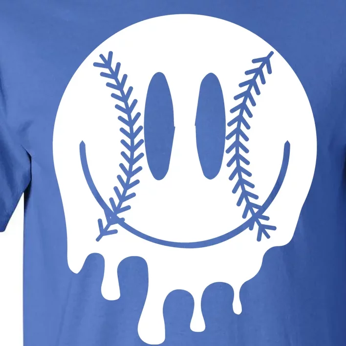 Baseball Smiley Retro Tall T-Shirt