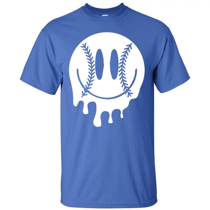 Baseball Smiley Retro Tall T-Shirt