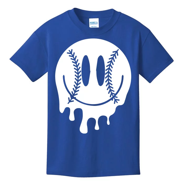 Baseball Smiley Retro Kids T-Shirt