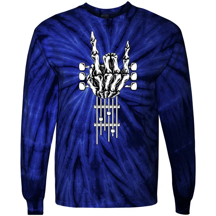 Band Shirts Rock And Roll Guitar For Men Band Tee Tie-Dye Long Sleeve Shirt