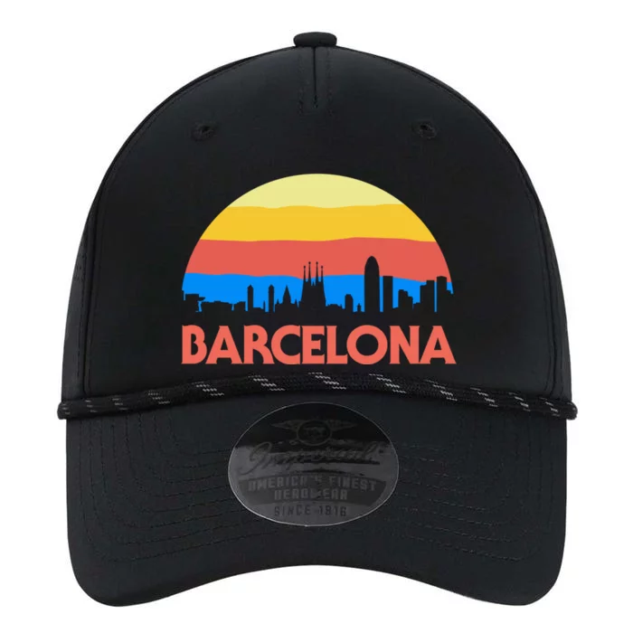 Barcelona Spain Retro Tourism Cool Gift Performance The Dyno Cap