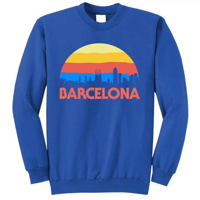 Barcelona Spain Retro Tourism Cool Gift Sweatshirt