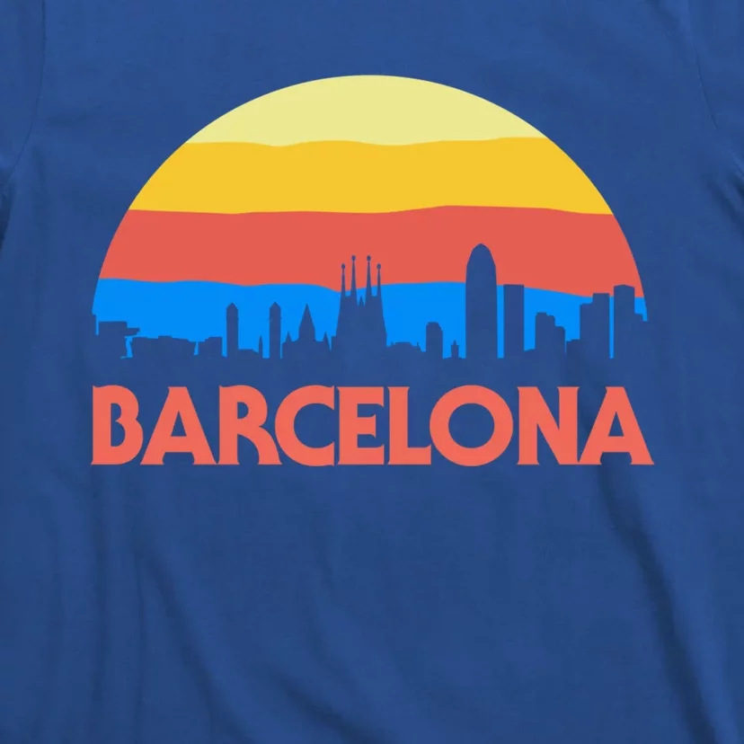 Barcelona Spain Retro Tourism Cool Gift T-Shirt