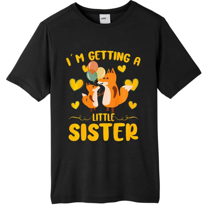 Baby Sister Reveal Im Getting A Little Sister Cute Fox ChromaSoft Performance T-Shirt