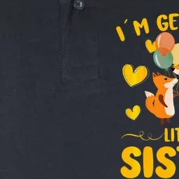 Baby Sister Reveal Im Getting A Little Sister Cute Fox Softstyle Adult Sport Polo